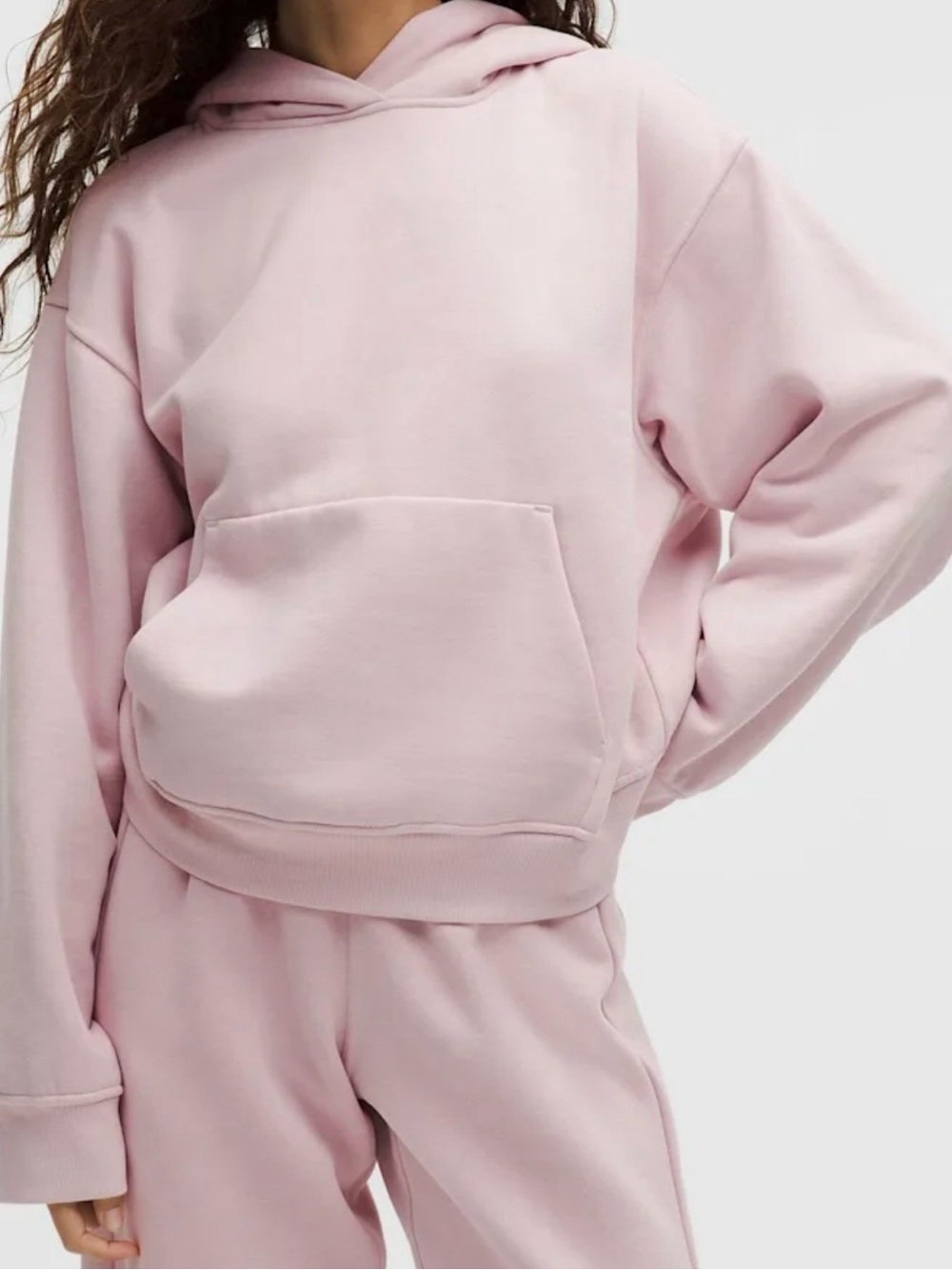 NWT lululemon Porcelain Pink Women's Steady State Hoodie